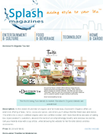 Davidson's Organics featured in Splash Magazine April 2015 edition